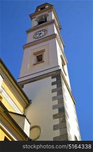 varese church vedano olona italy the old wall terrace church bell tower plant
