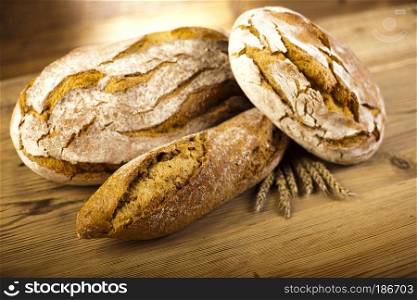 Variety of bread, natural colorful tone