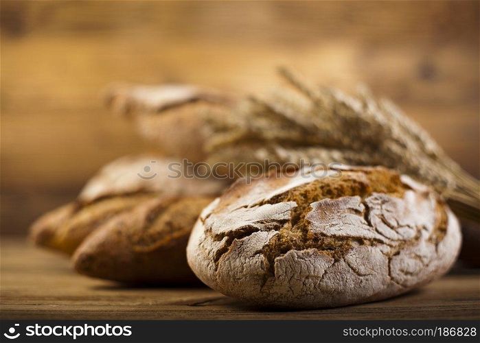 Variety of bread, natural colorful tone