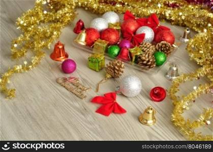 Variety of Christmas decorations