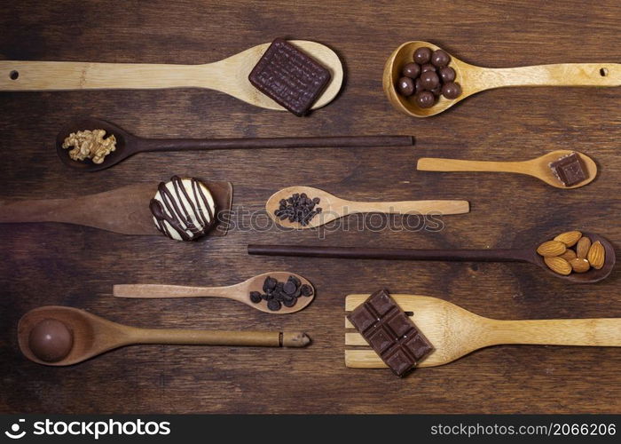 variety spoon models chocolate flavours