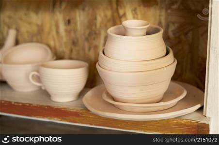 various bowls pottery concept