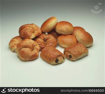 various bread items