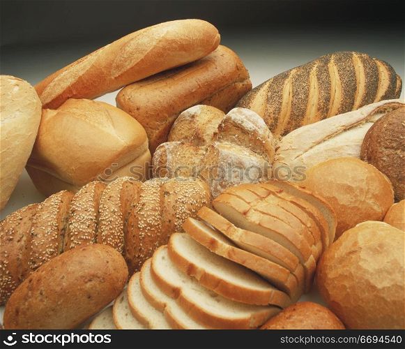 various bread items