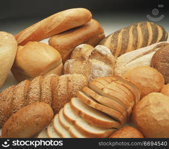 various bread items