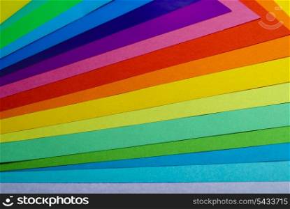 various color paper stack like a rainbow, samplers of colors
