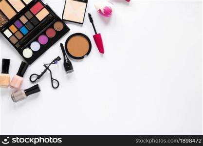various cosmetics scattered table. Resolution and high quality beautiful photo. various cosmetics scattered table. High quality beautiful photo concept