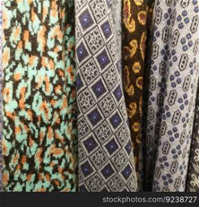 various fabrics of clothing fabrics of different shades. clothing various colors and patterns clothing various colors and patterns