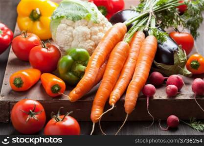 various fresh vegetable