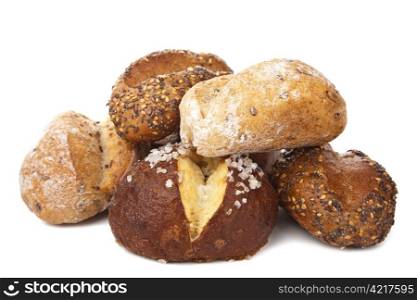 various healthy bread isolated