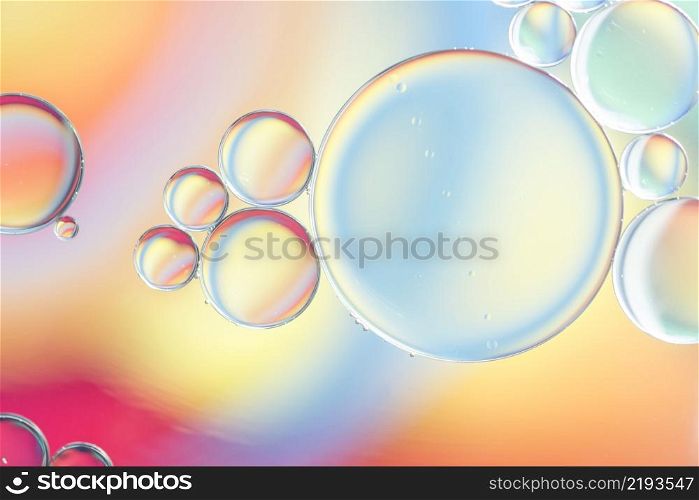 various multicolored abstract bubbles texture