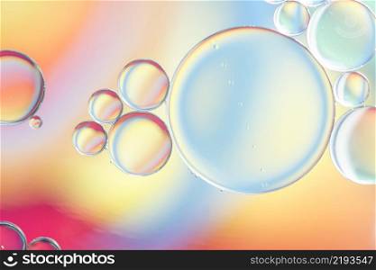 various multicolored abstract bubbles texture