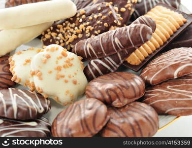 various of chocolate cookies