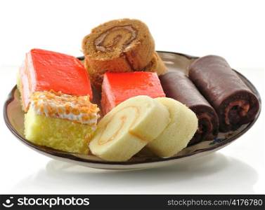 various sweets on a plate