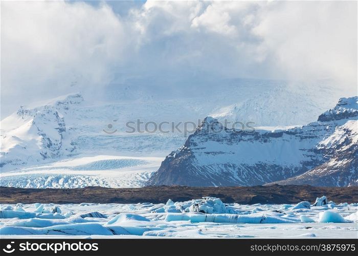 Vatnajokull Glacier Jokulsarlon lagoon Iceland