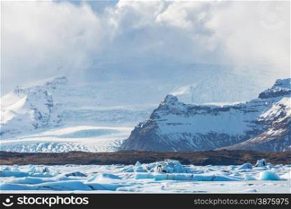 Vatnajokull Glacier Jokulsarlon lagoon Iceland