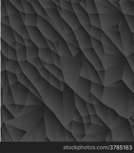 Vector abstract black polygonal background with shadows and light surface.&#xA;&#xA;