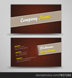 Vector abstract creative business cards (set template)