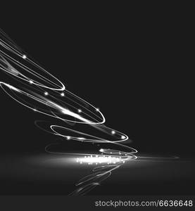 Vector abstract form. Glow effect concept.. Vector abstract form. Glow effect concept