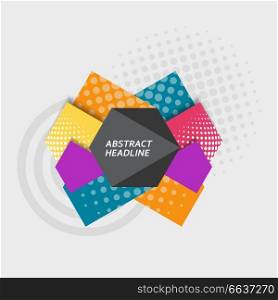 Vector abstract hexagonal background with halftone.. Vector abstract hexagonal background with halftone