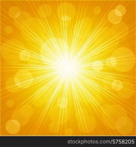 Vector Abstract sunburst light background