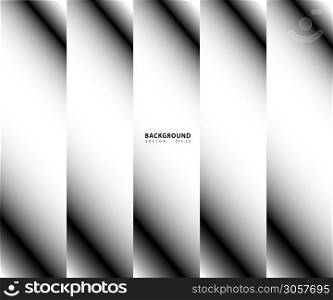 Vector black and white blurred gradient style background. Abstract luxury smooth, web design, greeting card, gray background, Eps 10 vector illustration