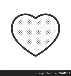 Vector black hearts icon
