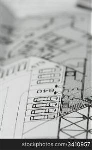 Vector blueprint. Architect house plan