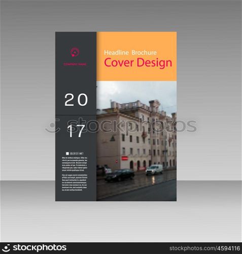 Vector brochure flyer leaflet template. Blank layout with business cover and text elements. Vector brochure flyer leaflet template. Blank layout with business cover and text elements.