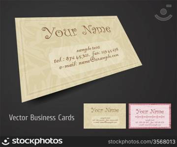 Vector business card set
