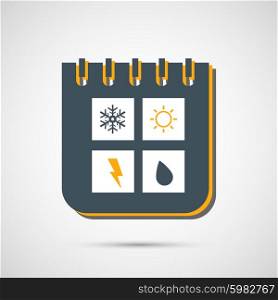 Vector calendar isolated on white background. Vector calendar isolated on white background.