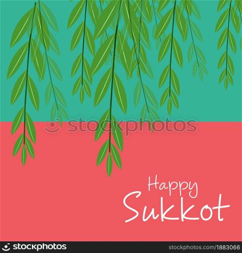 Vector illustration of a Background for Jewish holiday Happy Sukkot.