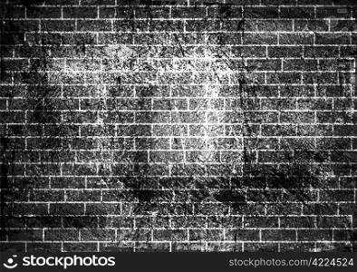 Vector illustration of brick wall background. Eps 10