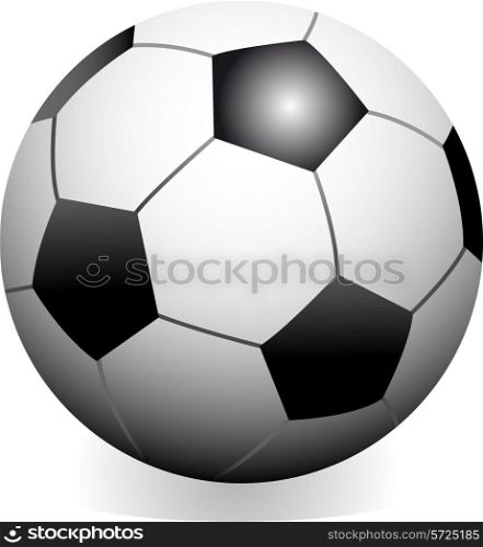 Vector soccer game ball isolated on white background