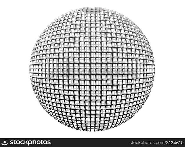 vector sphere isolated on white