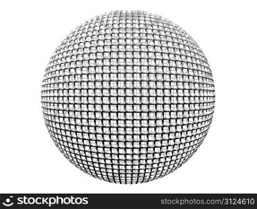 vector sphere isolated on white