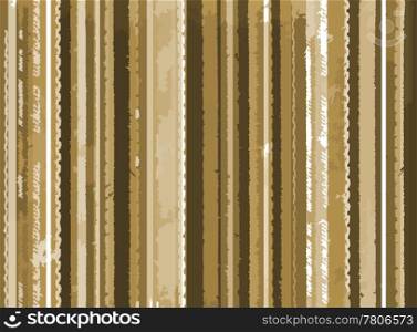 Vector stylish vintage background from tattered brown strips