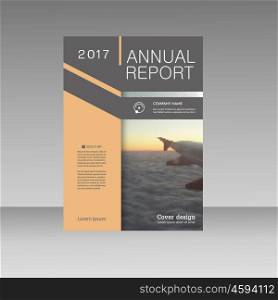 Vector triangle business brochure flyer. Annual report template abstract design presentation. Vector triangle business brochure flyer. Annual report template abstract design presentation.