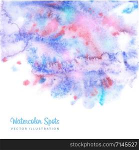 Vector watercolor background. Hand painted abstract design. Vector watercolor background. Hand painted abstract design.
