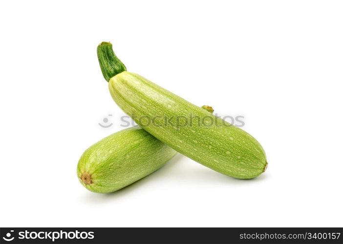 vegetable marrow isolated on a white background
