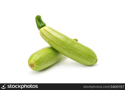 vegetable marrow isolated on a white background