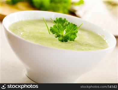 vegetable soup with parsley