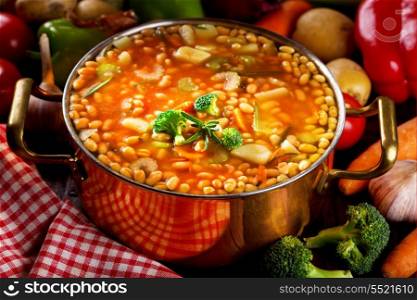 vegetable soup with rosemary
