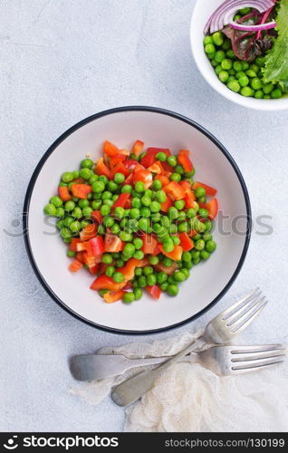 vegetables in plate, diet food, stock photo