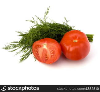 vegetables isolated on white background