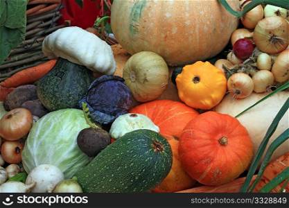 vegetables on rural market