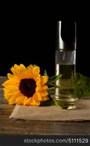 vegetal oil sunflower. vegetal oil, organic sunflower oil, beautiful yellow sunflower