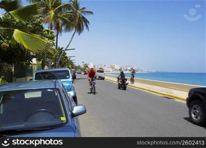 Vehicles moving on the road, San Juan, Puerto Rico
