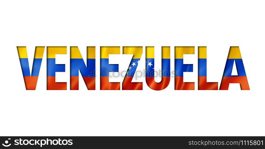 venezuelan flag text font. venezuela symbol background. venezuela flag text font