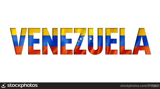 venezuelan flag text font. venezuela symbol background. venezuela flag text font